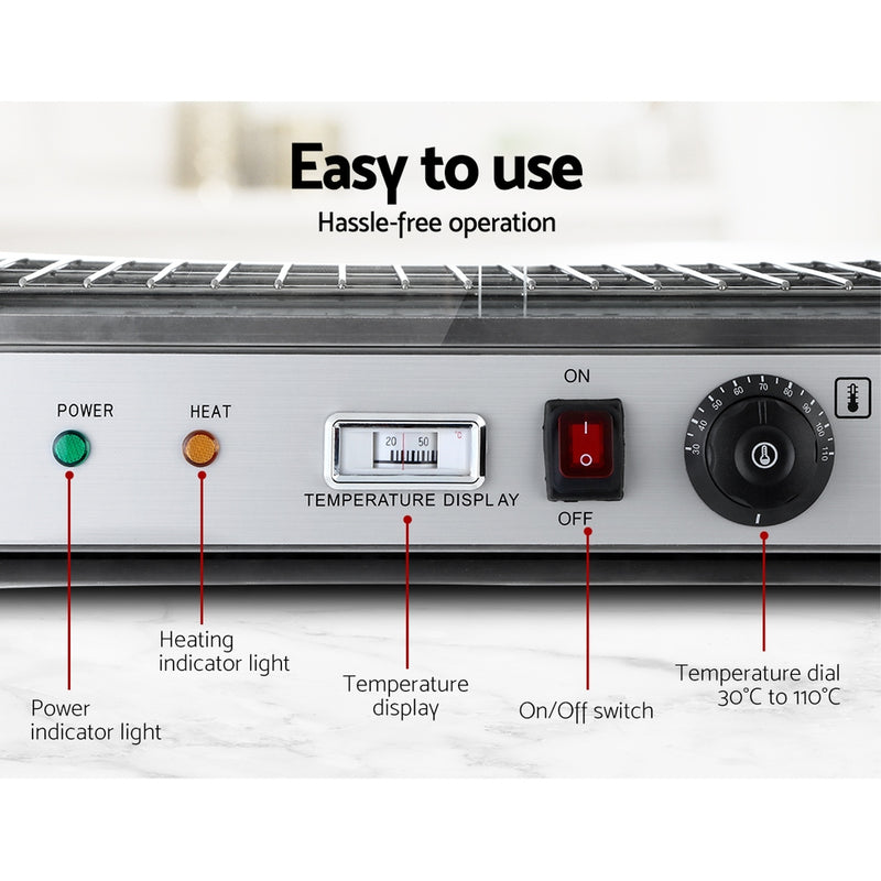 Danoz Appliances - Devanti Commercial Food Warmer Hot Display Showcase Cabinet 54cm