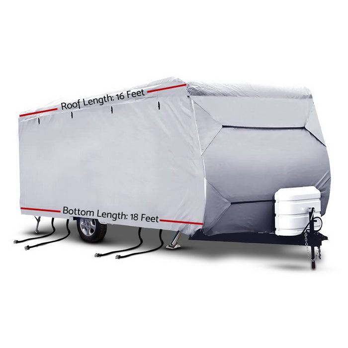 Protect your caravan or campervan with Danoz Direct Weisshorn Caravan Cover. Its 4 layers provide UV and water resistance