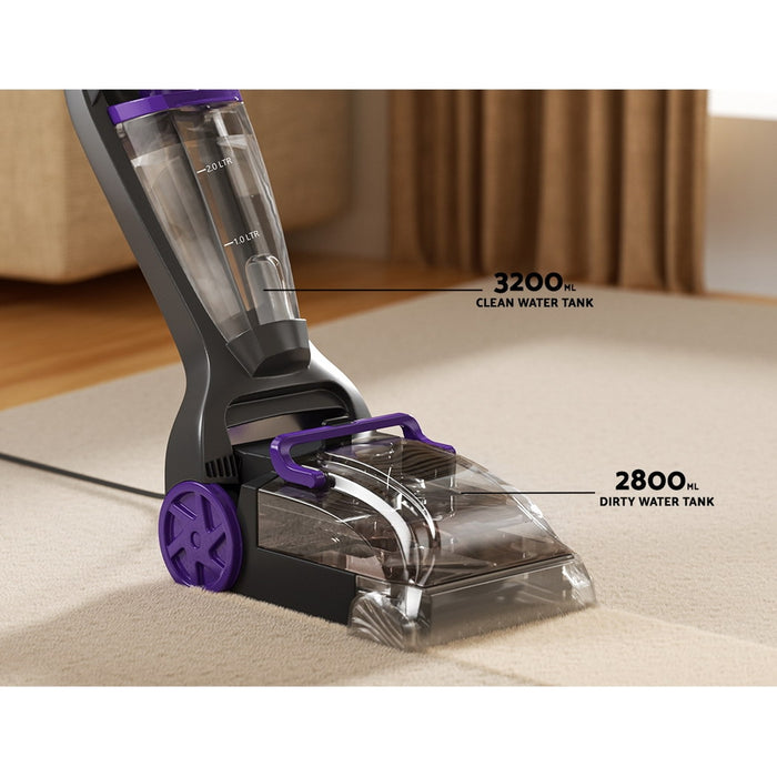 Clean and refresh your carpets with Danoz Direct - Devanti Carpet Washer Handheld Vacuum Cleaner 800W!