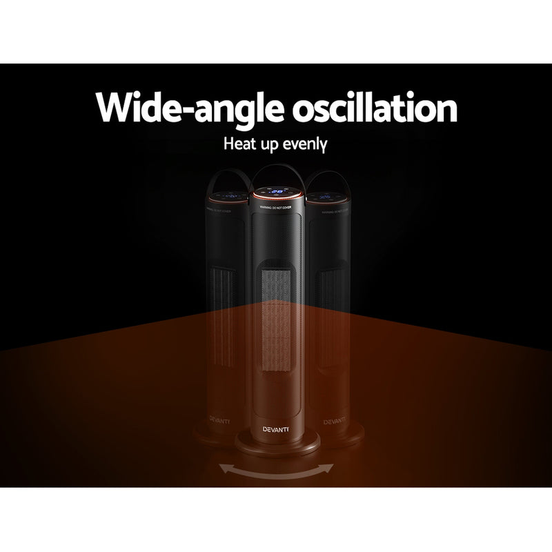 Danoz HeatingSmart - Devanti Ceramic Tower Heater 2000W - Super Deal!