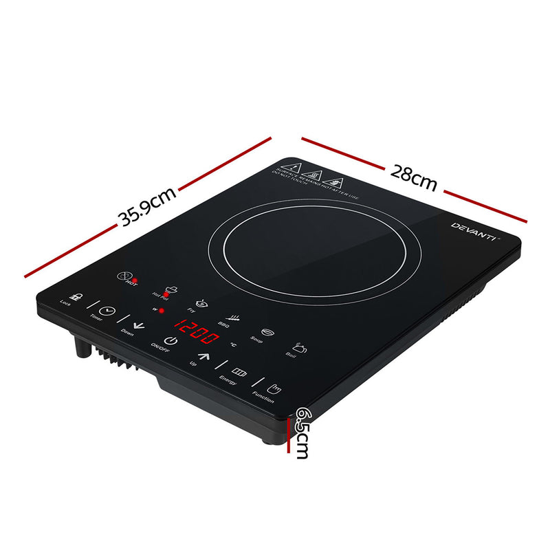 Danoz Kitchen 🧑‍🍳🥘 Devanti Electric Ceramic Cooktop 30cm. Incl. Delivery