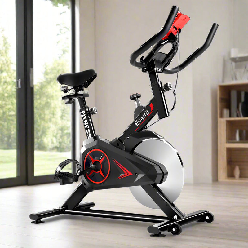 Danoz Fitness - Everfit Spin Bike Exercise Bike Flywheel Cycling Home Gym Fitness Adjustable