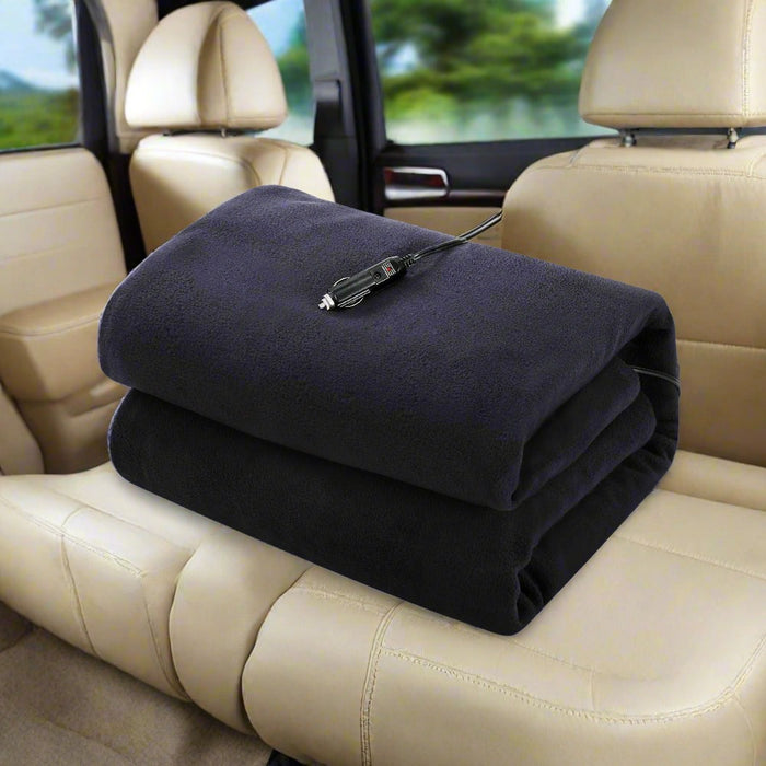 Danoz Direct - Giselle Electric Heated Blanket Car Truck Throw Rug Travel Camping 12V DC Aut