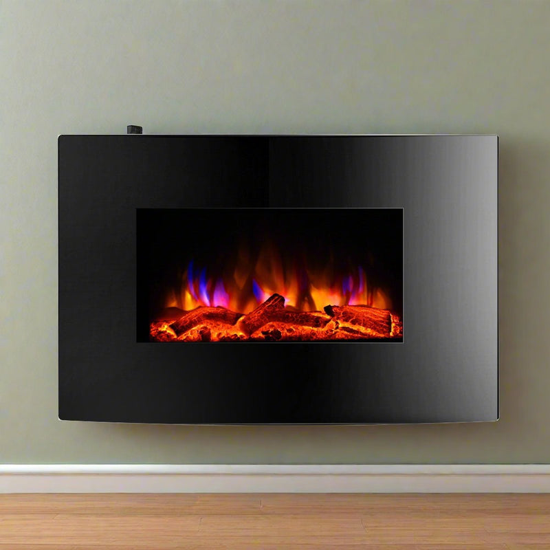 Transform your space with our Danoz Direct - Devanti Electric Fireplace Fire Heater 2000W!
