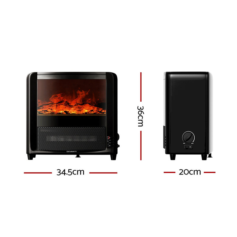 Danoz HeatingSmart - Devanti Electric Fireplace Fire Heaters 2000W - Super Deals!