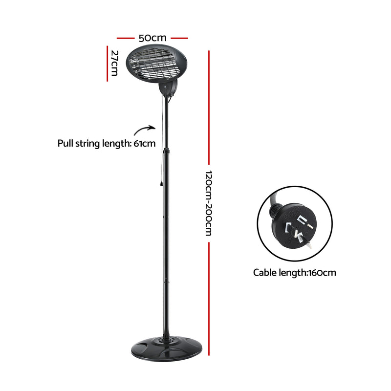 Danoz HeatingSmart - Devanti Electric Patio Heater 2000W - Super Deals!