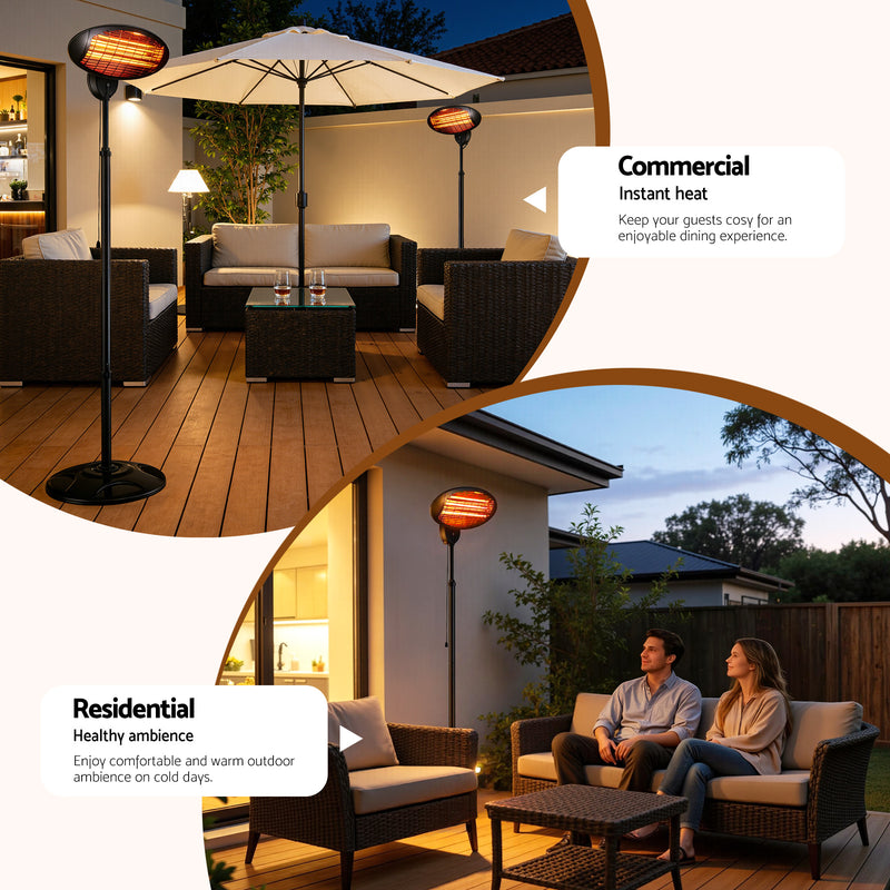 Danoz HeatingSmart - Devanti Electric Patio Heater 2000W - Super Deals!