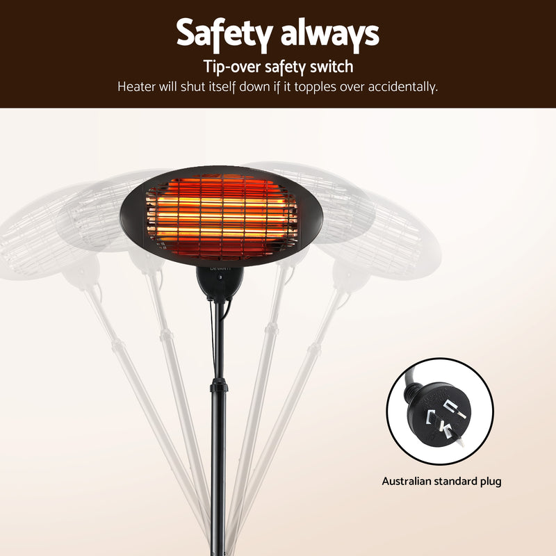 Danoz HeatingSmart - Devanti Electric Patio Heater 2000W - Super Deals!