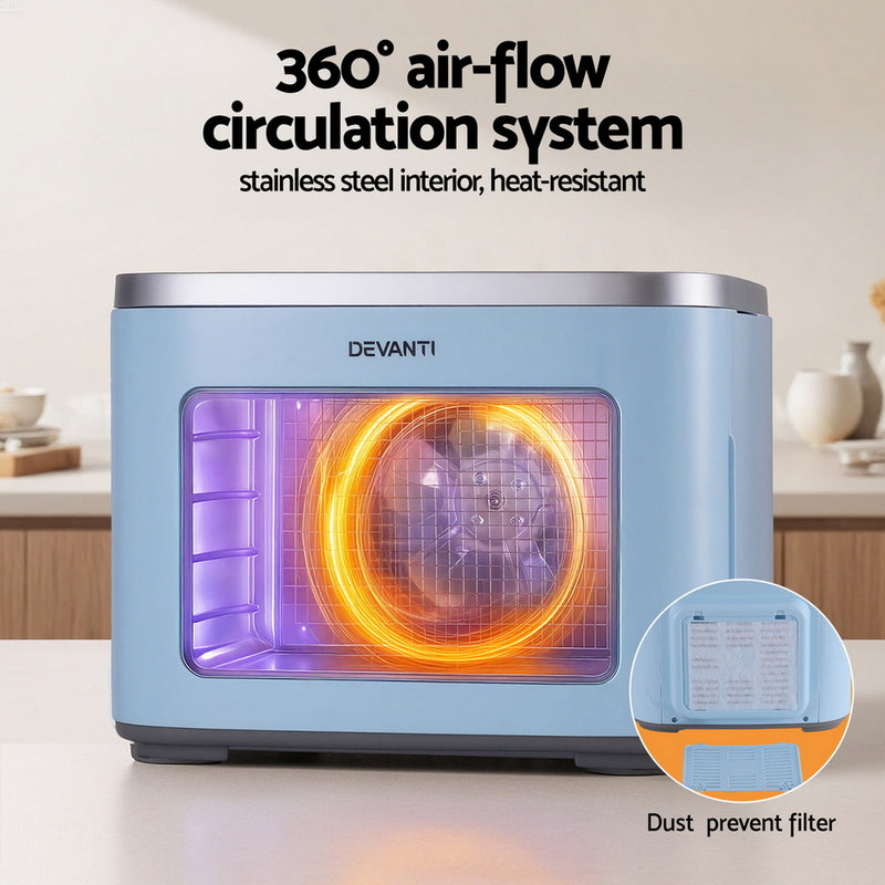 Danoz Kitchen - Devanti 5 Trays Food Dehydrator Mini Fruit Dryer 500W