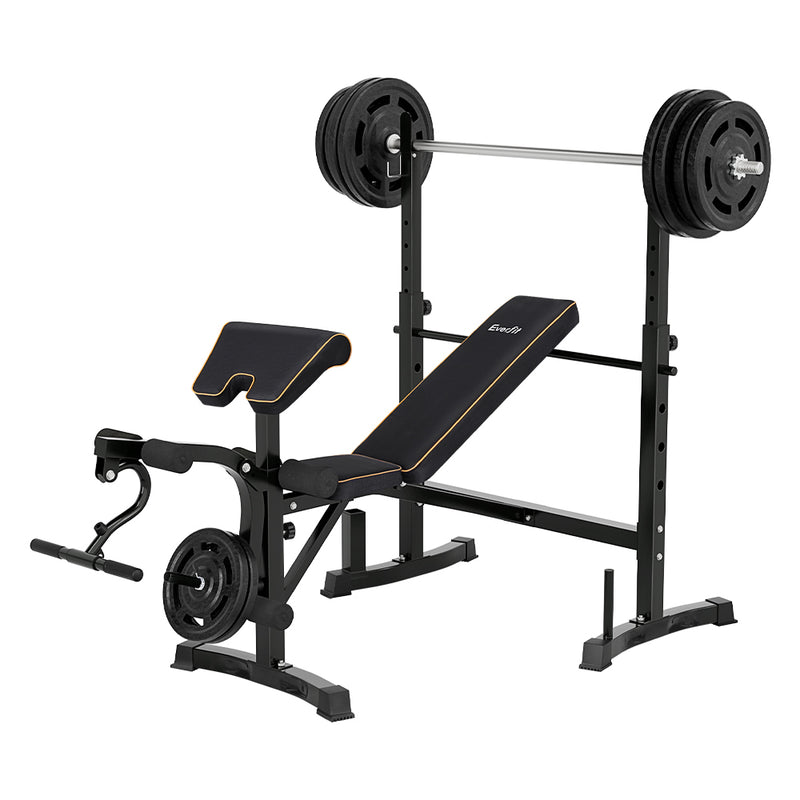 Danoz Fitness - Everfit Weight Bench 10 in 1 Bench Press Home Gym Station 330kg Capacity