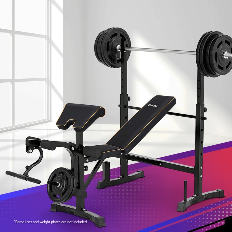 Danoz Fitness - Everfit Weight Bench 10 in 1 Bench Press Home Gym Station 330kg Capacity