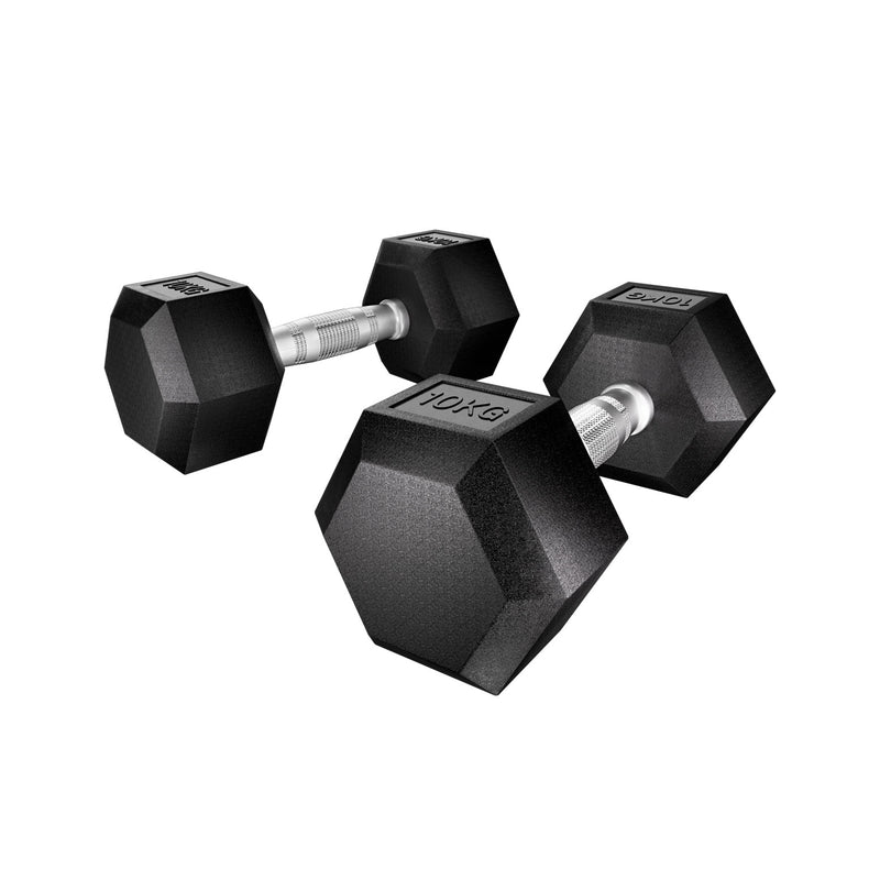 Danoz Fitness - Everfit 20kg Dumbbells Set Weights Lifting Bench Gym Workout 2x10kg