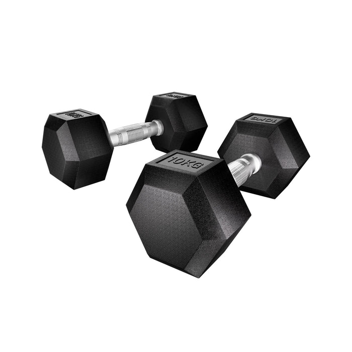 Danoz Fitness - Everfit 20kg Dumbbells Set Weights Lifting Bench Gym Workout 2x10kg - Free Postage