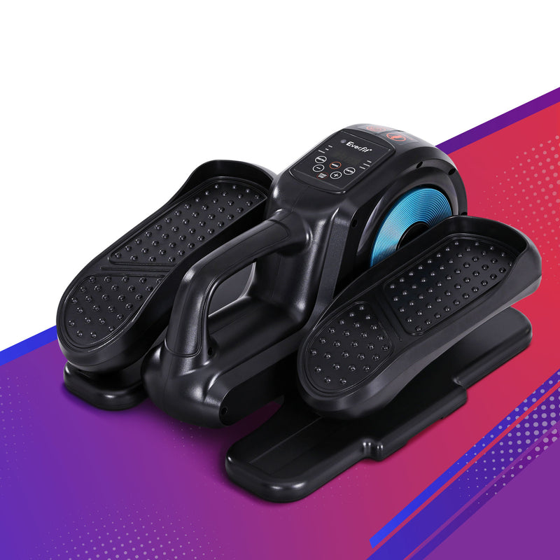 Danoz Fitness  - Under Desk Electric Pedal Exerciser Mini Exercise Bike Elliptical Cross Trainer 50W Blue with Remote Control