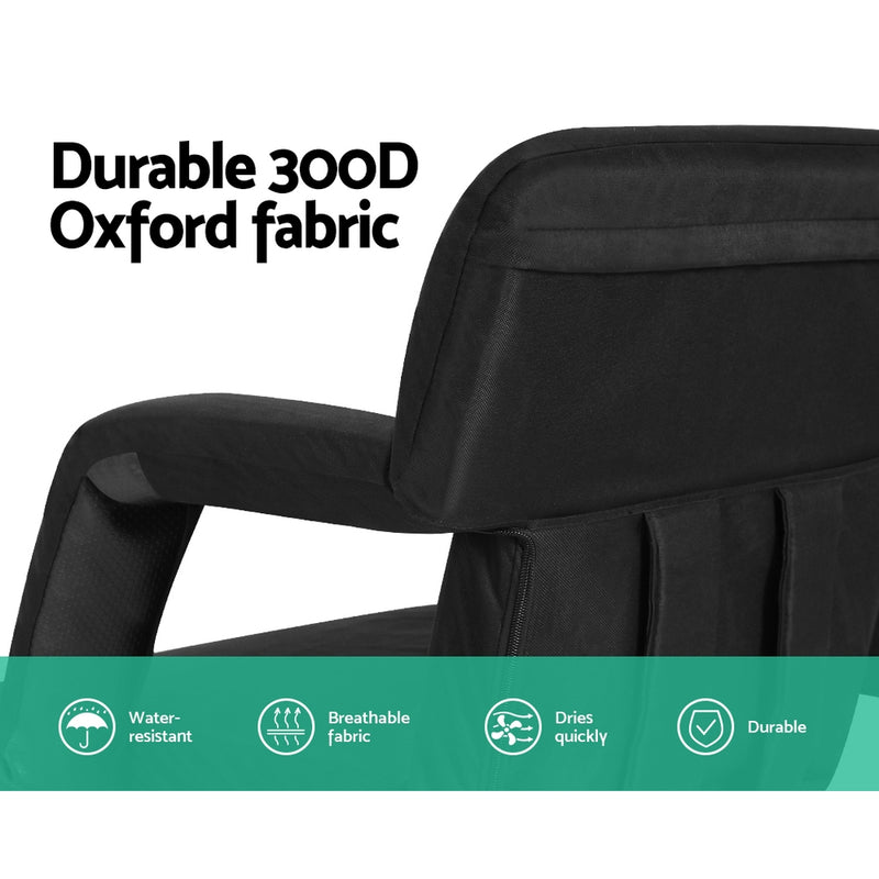 Danoz Furniture - Artiss 2X Floor Lounge Sofa Bed With Armrest Heated Cushion