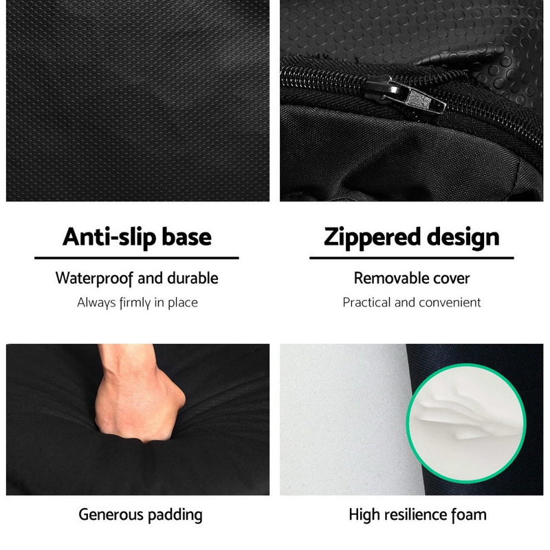 Danoz Furniture🪑Artiss Floor Lounge Sofa Camping Chair Black