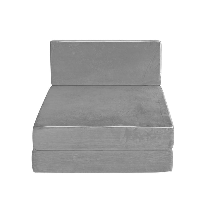 Danoz Direct - Giselle Bedding Foldable Mattress Folding Foam Bed Mat Light Grey