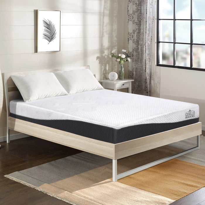 Elevate your sleeping experience with Danoz Direct - Giselle Bedding Memory Foam Mattress Topper! Cool Gel Non Spring 21cm Queen