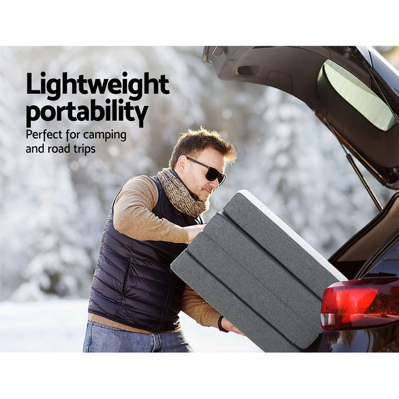 Danoz Direct - Giselle Bedding Foldable Mattress Folding Foam Single Grey