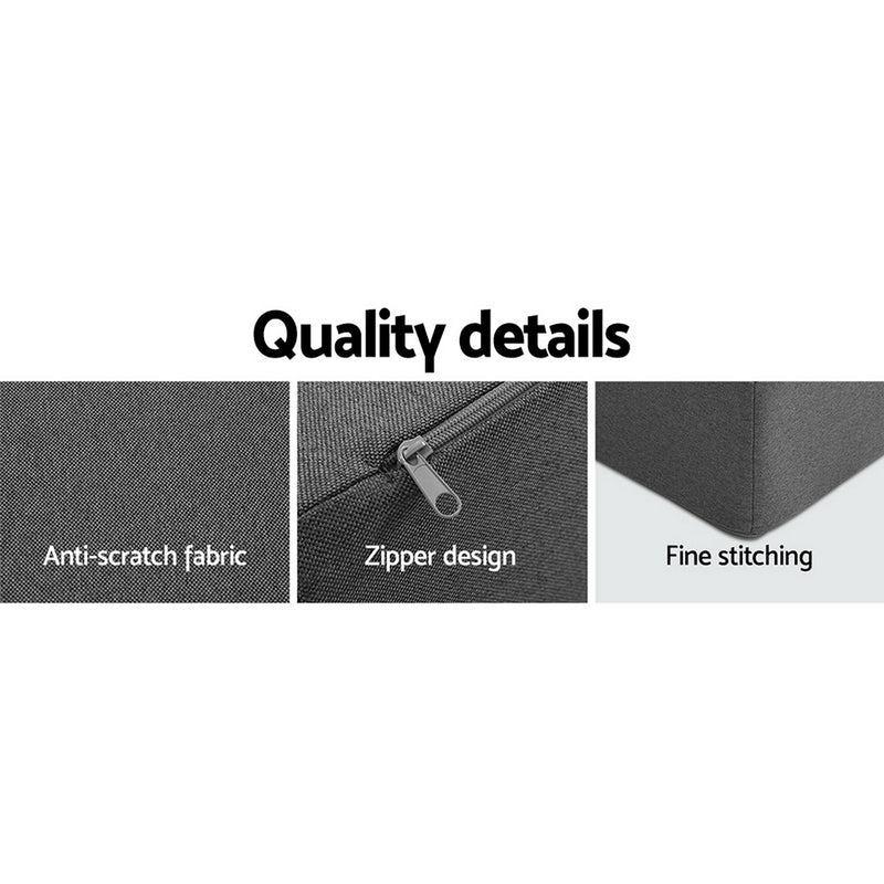 Danoz Direct - Giselle Bedding Foldable Mattress Folding Foam Sofa Bed Chair Grey