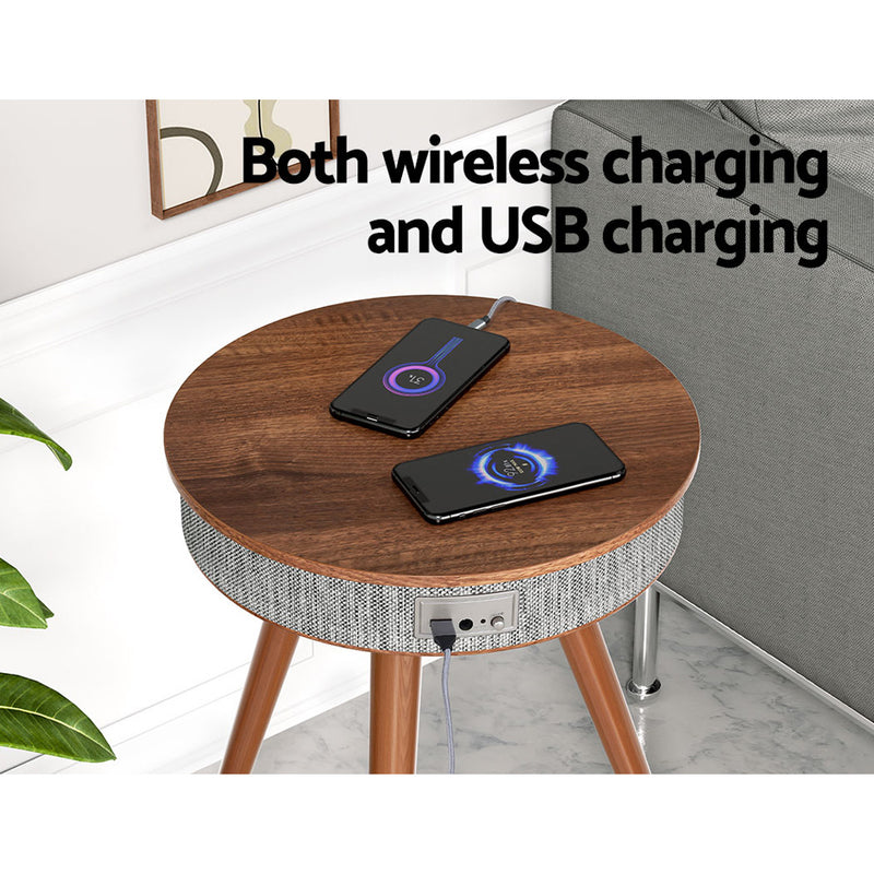 Danoz Direct - Artiss Smart Coffee Table Wireless Charging Bluetooth Speaker