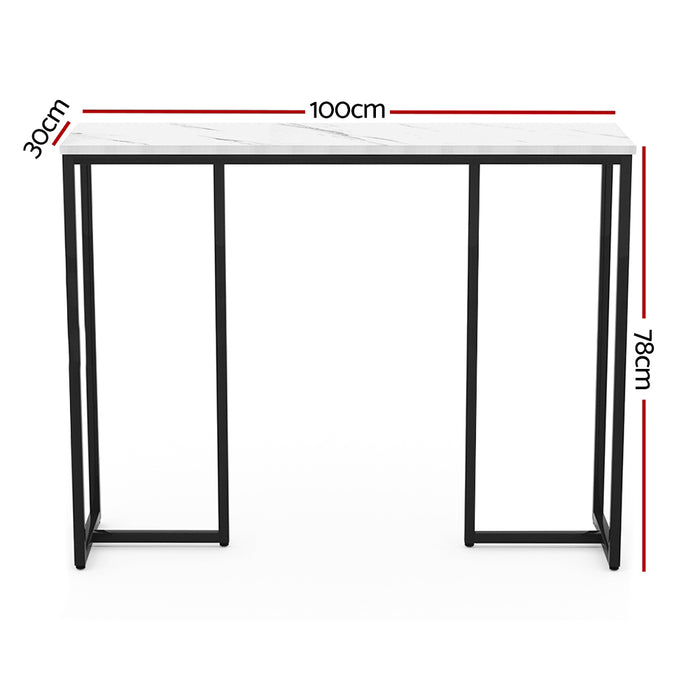 Danoz Furniture🪑Artiss Console Table Marble Effect Frenisha - Incl Delivery