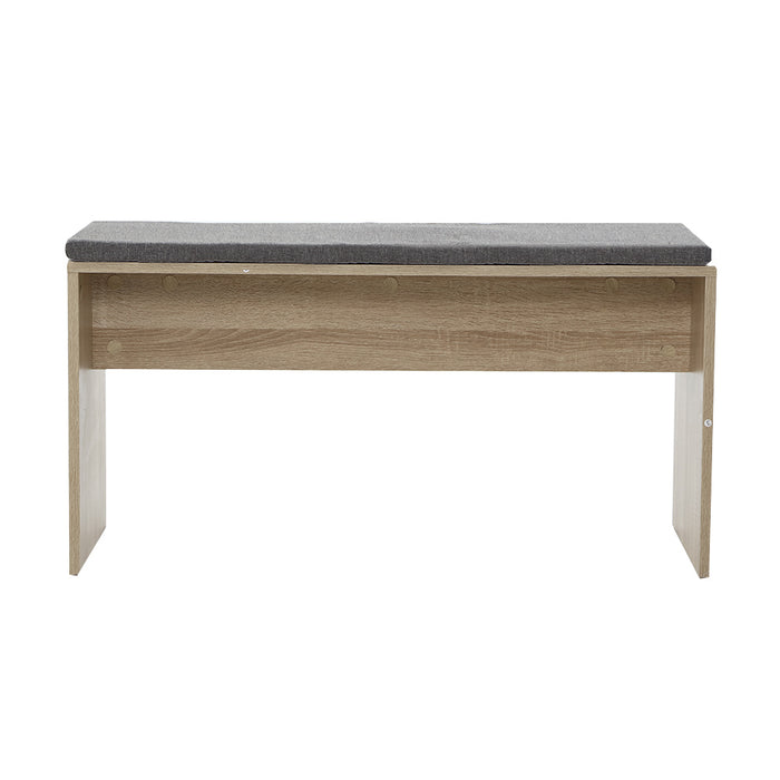 Danoz Direct - Artiss Dining Bench Upholstery Seat Wooden Chair Oak 90cm