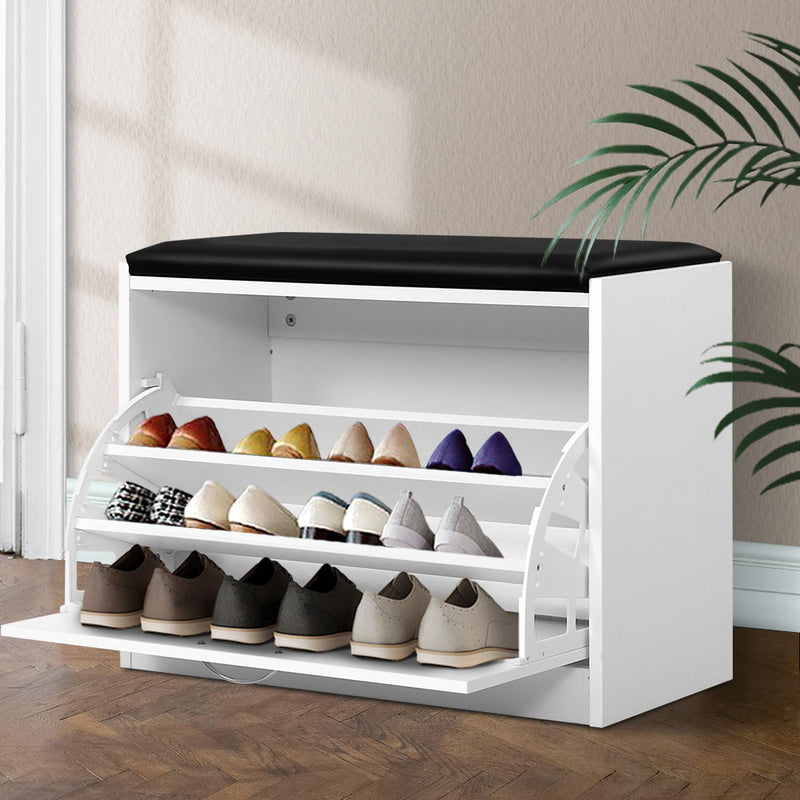 Discover Danoz SmartSpace Shoe Cabinet Bench, where refined elegance meets intelligent storage