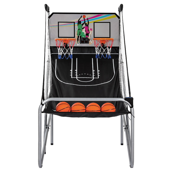 Danoz Sports - Basketball Arcade Game Electronic Scorer 8 Games Double Shoot Grey - Incl Delivery