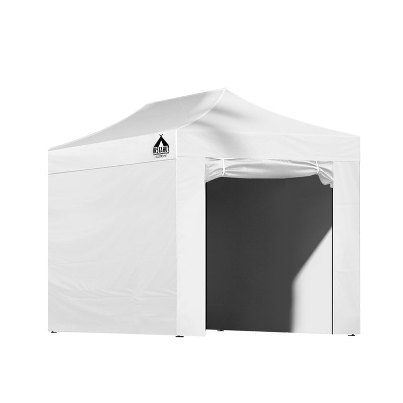 Danoz Direct - Instahut Gazebo 3x4.5 Pop Up Marquee Folding Tent Wedding Gazebos Camping Outdoor Shade Canopy White