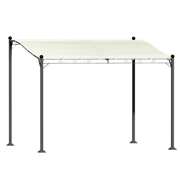 Danoz Outdoors - Instahut Gazebo Marquee 3m Outdoor Event Wedding Tent Camping Party Shade Iron Art Canopy Beige