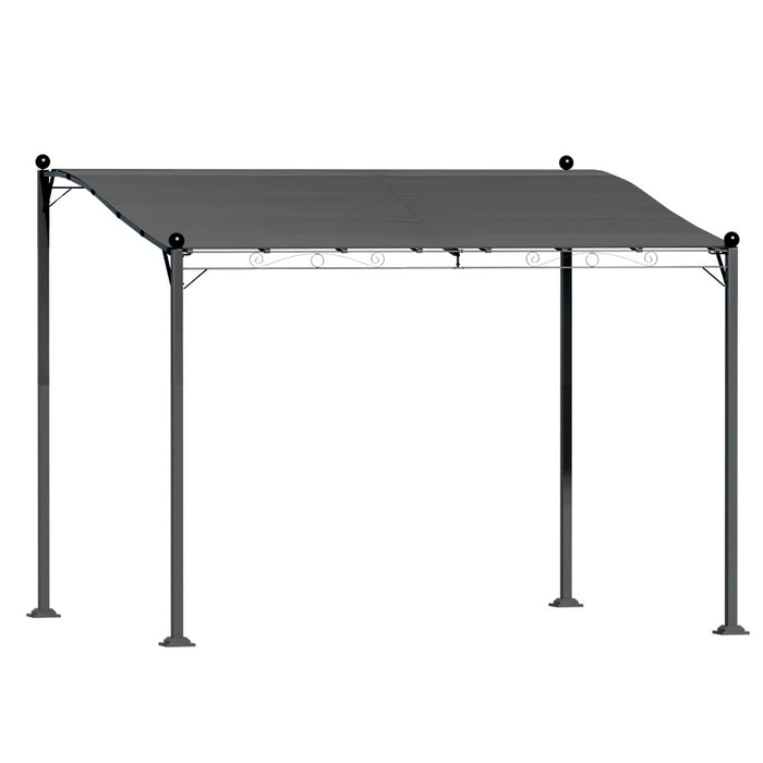 Danoz Outdoors - Instahut Gazebo Marquee 3m Outdoor Event Wedding Tent Camping Party Shade Iron Art Canopy Grey