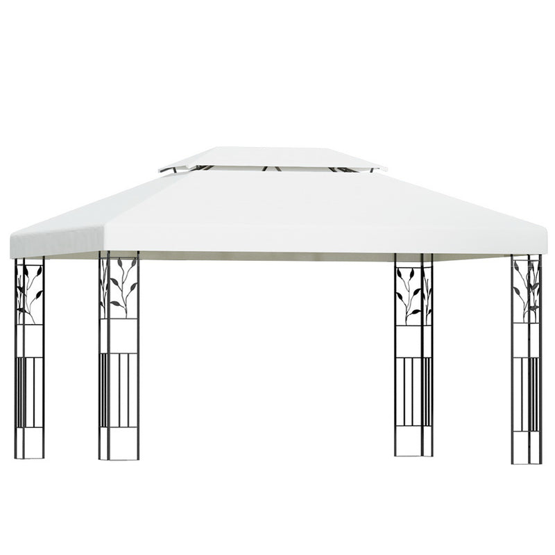 Danoz Events - Instahut Gazebo 4x3m Marquee Outdoor Wedding Party Event Tent Home Iron Art Shade White