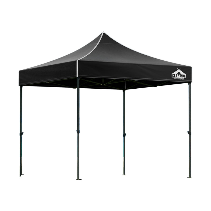 Danoz Outdoors ⛺ Instahut Gazebo Pop Up Marquee 3x3m Folding Tent Wedding Outdoor Camping Canopy Gazebos Shade Black