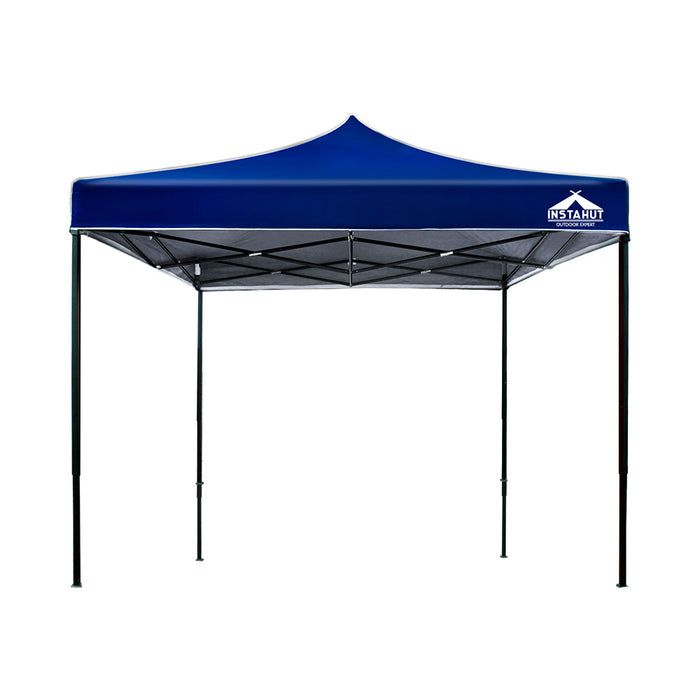 Danoz Outdoors - Instahut Gazebo Pop Up Marquee 3x3 Folding Tent Outdoor Camping 500D Oxford Blue