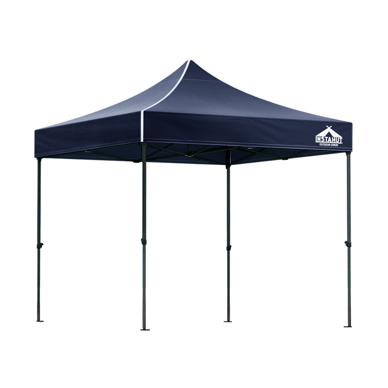 Danoz Outdoors ⛺ Instahut Gazebo Pop Up 3x3m w/Base Podx4 Marquee Folding Outdoor Wedding Camping Tent Shade Canopy Navy