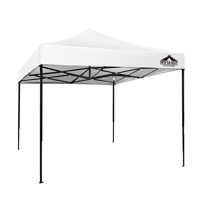 Danoz Outdoors ⛺ Instahut Gazebo Pop Up Marquee 3x3m Folding Tent Wedding Outdoor Camping Canopy Gazebos Shade White