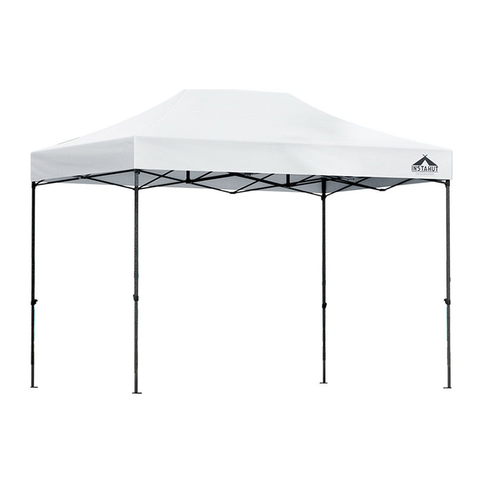 Danoz Outdoors - Instahut Gazebo Pop Up 3x4.5m w/Base Podx4 Marquee Folding Outdoor Wedding Camping Tent Shade Canopy White