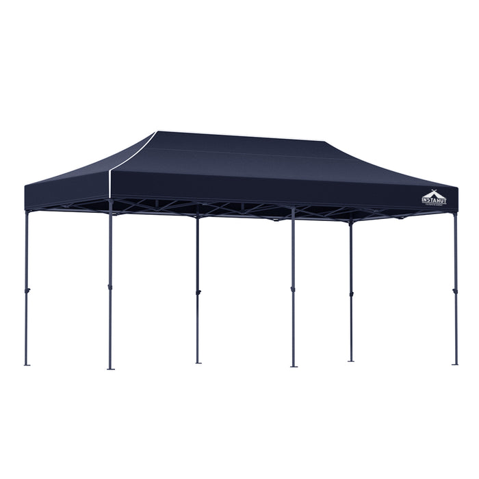 Danoz Outdoors - Instahut Gazebo Pop Up Marquee 3x6 Folding Tent Wedding 500D Oxford Camping Navy