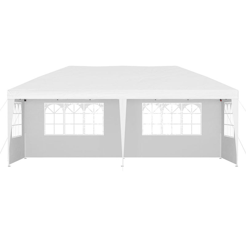Danoz Outdoors - Instahut Gazebo Pop Up Marquee 3x6m Wedding Party Outdoor Camping Tent Canopy Side Wall White