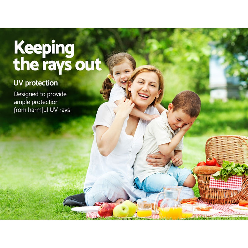 Danoz Outdoors ⛺ Instahut Gazebo 3x9m Marquee Wedding Party Tent Outdoor Camping Side Wall Canopy 8 Panel Blue