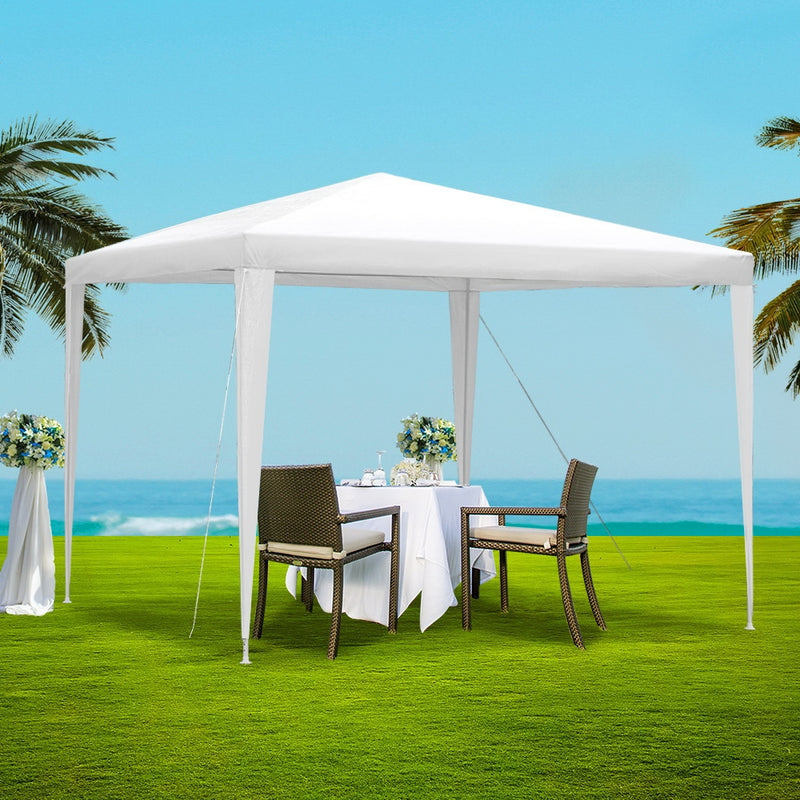 Danoz Outdoors - Instahut Gazebo 3x3m Beach, Wedding Party Marquee Tent Outdoor Event Camping Canopy Shade White - Incl. Delivery