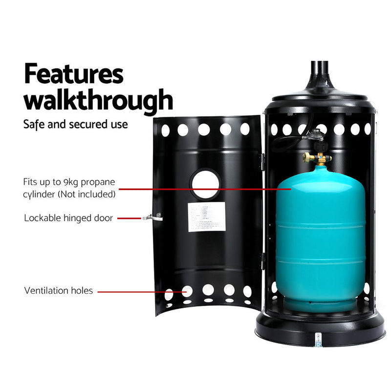 Danoz HeatingSmart - Devanti Outdoor Gas Patio Heater - Super Deals!