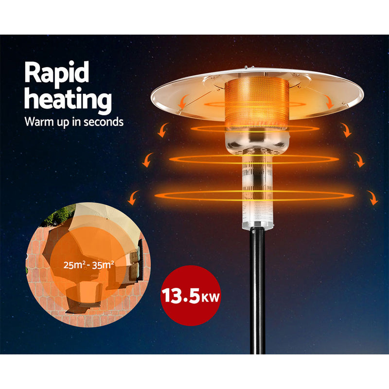 Danoz HeatingSmart - Devanti Outdoor Gas Patio Heater - Super Deals!