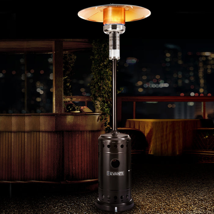 Elevate your outdoor space with Danoz Direct Devanti Outdoor Gas Patio Heater! Enjoy your patio or backyard with this powerful and stylish heater