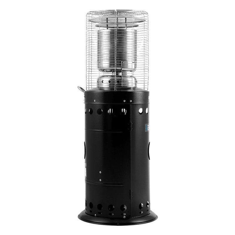 Danoz Direct - Devanti Outdoor Gas Patio Heater in black! For chilly nights, this heater provides powerful heat, gas-fueled design