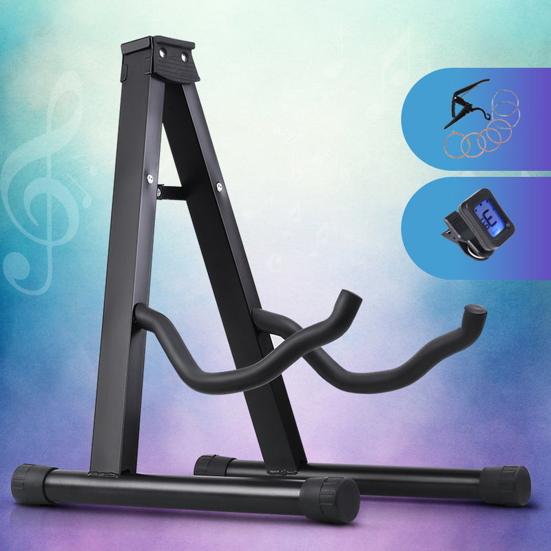 Danoz Direct - Alpha Guitar Stand Folding Portable Floor Rack Holder