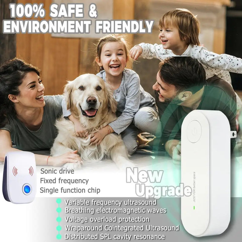 Protect your home effortlessly with Danoz Pests Ultrasonic Insect Repellent. Buy 1 Get 1 Free!
