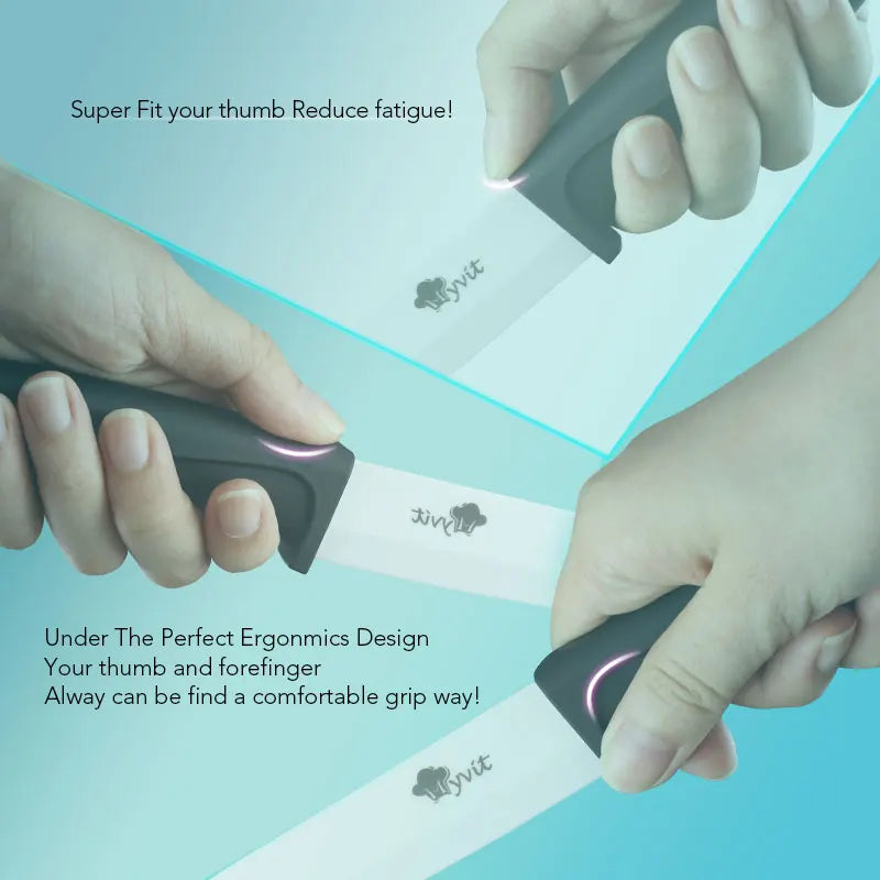 Experience the ultimate in precision and durability with Danoz Direct's Ceramic Knives. Made with white Zirconia blades