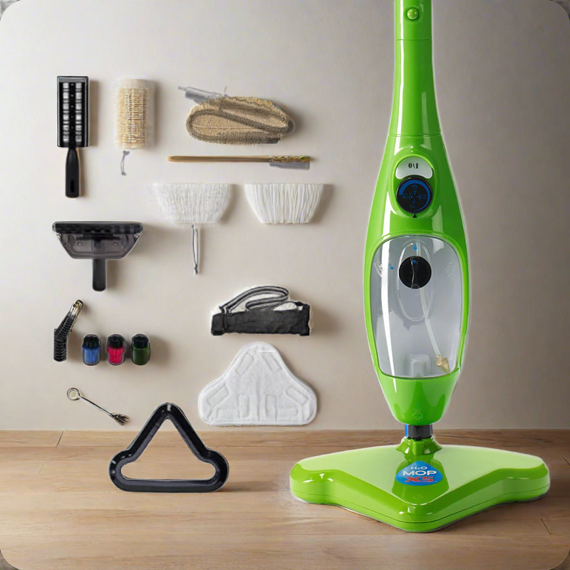 Danoz Cleaning - As Seen on TV - Award-Winning 12pc Steam Mop + Free Accessory Kit - Free Postage